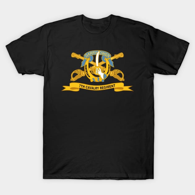 7th Cavalry Regiment w Br - Ribbon T-Shirt by twix123844